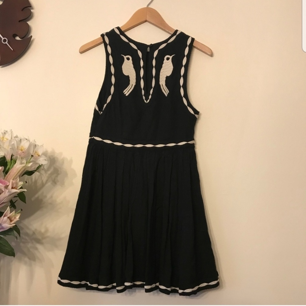 Free People black birds of a feather dress - Picture 2 of 4